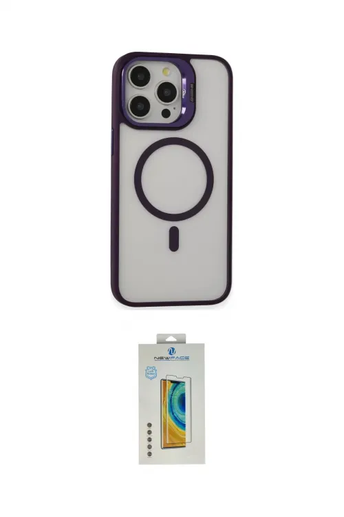 ieg™ iPhone 14 Pro Kılıf Ahenk Klasik Özel Seri - Siyah Polymer Nano Ekran Koruyucu