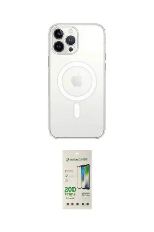 ieg™ iPhone 14 Pro Kılıf Ahenk Yansıma Prime - Siyah 20D Premium Cam Ekran Koruyucu