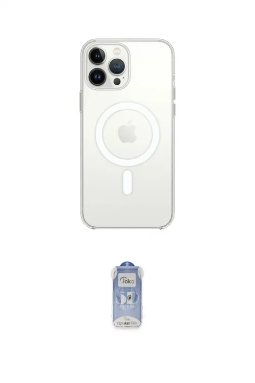 ieg™ iPhone 14 Pro Kılıf Ahenk Yansıma Prime - Siyah Joko Magic 5D Cam