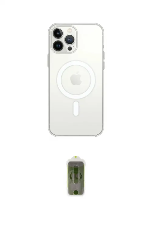ieg™ iPhone 14 Pro Kılıf Ahenk Yansıma Prime - Siyah Joko Magic 5D Hayalet Cam