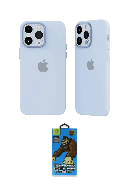 ieg™ iPhone 14 Pro Kılıf Atlas Minimal Prime - Siyah 18D Cam Ekran Koruyucu