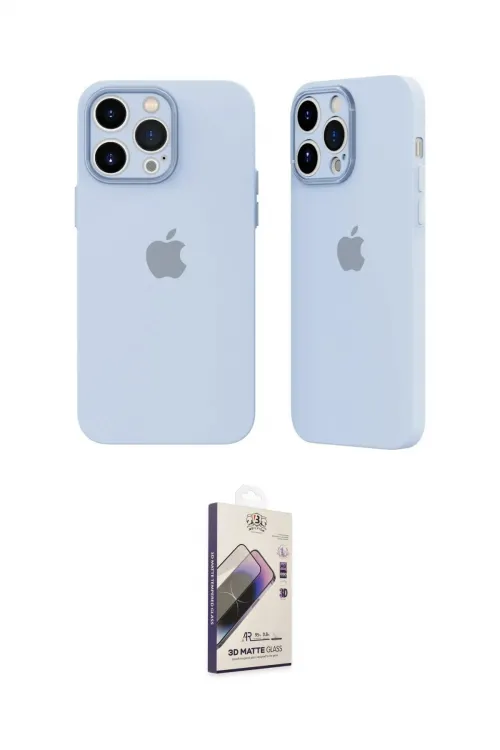 ieg™ iPhone 14 Pro Kılıf Atlas Minimal Prime - Siyah Bilvis 3D Mat Cam Ekran Koruyucu