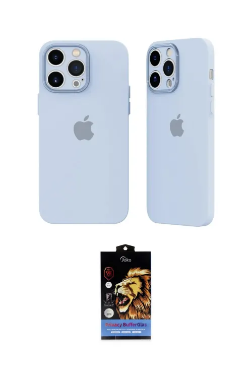 ieg™ iPhone 14 Pro Kılıf Atlas Minimal Prime - Siyah Buffer Hayalet Cam Ekran Koruyucu