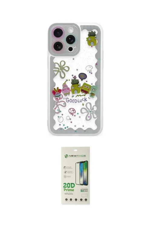 ieg™ iPhone 14 Pro Kılıf Çekirdek Asil - Siyah 20D Premium Cam Ekran Koruyucu