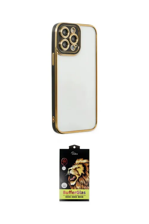 ieg™ iPhone 14 Pro Kılıf Çekirdek Klasik Serisi - Siyah Buffer Cam Ekran Koruyucu