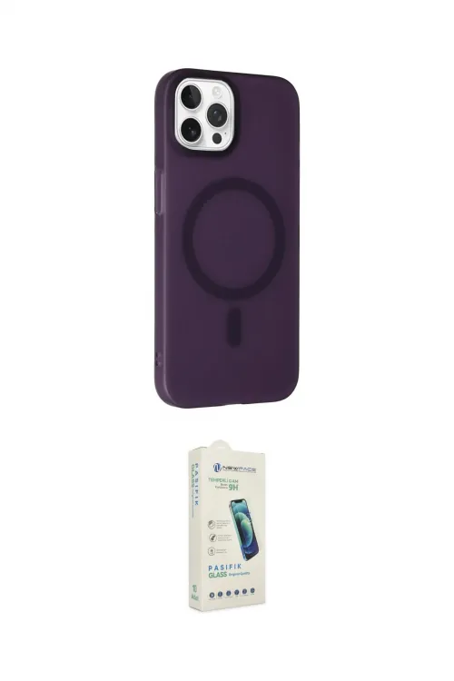 ieg™ iPhone 14 Pro Kılıf Çekirdek Modern Prime - Şeffaf Pasifik Cam Ekran Koruyucu