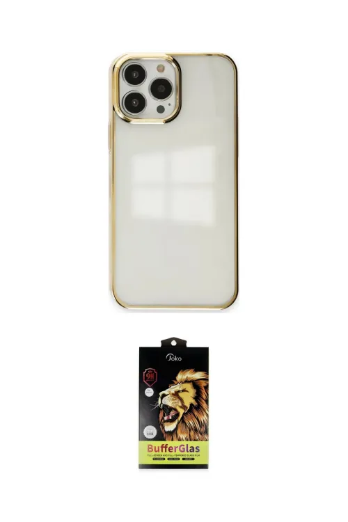 ieg™ iPhone 14 Pro Kılıf Doruk Doku Prime - Siyah Buffer Cam Ekran Koruyucu