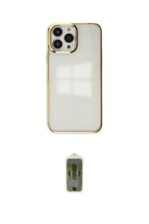 ieg™ iPhone 14 Pro Kılıf Doruk Doku Prime - Siyah Joko Magic 5D Hayalet Cam