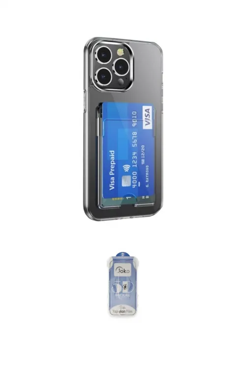 ieg™ iPhone 14 Pro Kılıf Doruk Klasik Koleksiyonu - Siyah Joko Magic 5D Cam