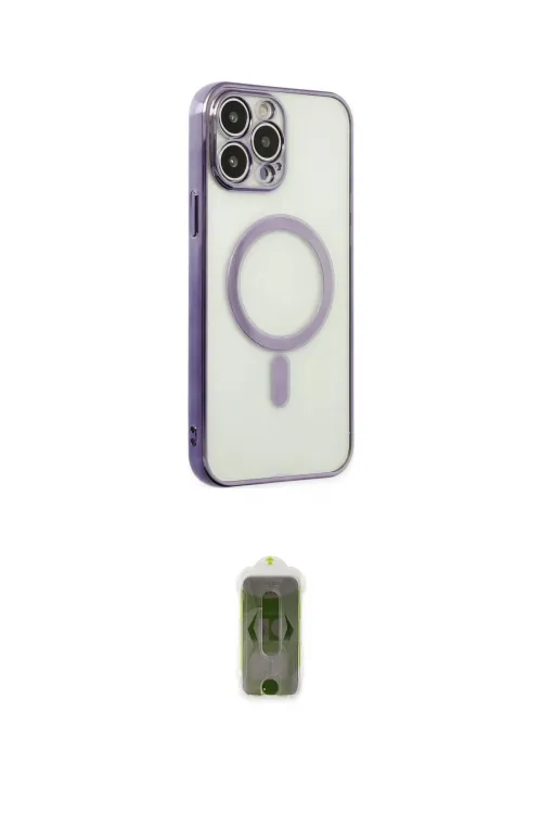ieg™ iPhone 14 Pro Kılıf Doruk Minimal - Siyah Joko Magic 5D Hayalet Cam