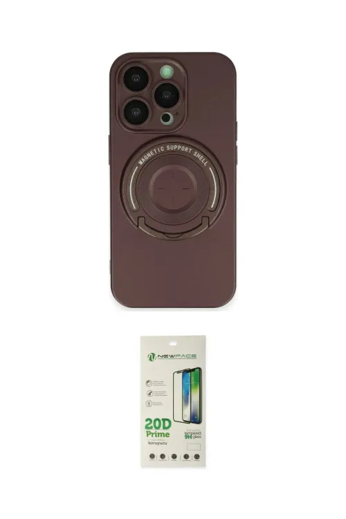 ieg™ iPhone 14 Pro Kılıf Eksen Klasik Prime - Siyah 20D Premium Cam Ekran Koruyucu