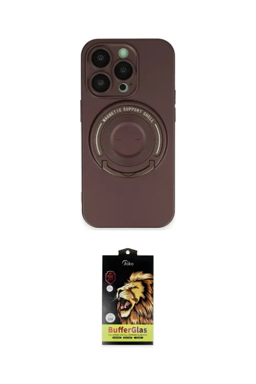 ieg™ iPhone 14 Pro Kılıf Eksen Klasik Prime - Siyah Buffer Cam Ekran Koruyucu