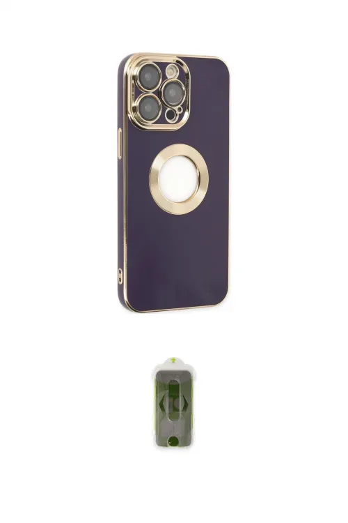 ieg™ iPhone 14 Pro Kılıf İz Form Serisi - Siyah Joko Magic 5D Hayalet Cam