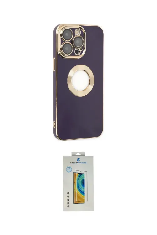 ieg™ iPhone 14 Pro Kılıf İz Form Serisi - Siyah Polymer Nano Ekran Koruyucu