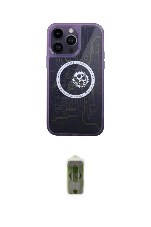 ieg™ iPhone 14 Pro Kılıf İz Form - Siyah Joko Magic 5D Hayalet Cam