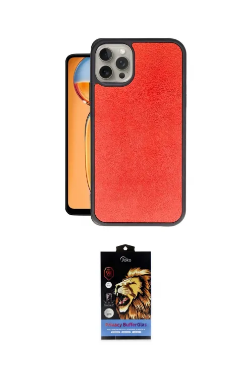 ieg™ iPhone 14 Pro Kılıf Kıvılcım Işık Serisi - Siyah Buffer Hayalet Cam Ekran Koruyucu