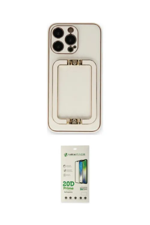 ieg™ iPhone 14 Pro Kılıf Kozmos Minimal Prime - Siyah 20D Premium Cam Ekran Koruyucu