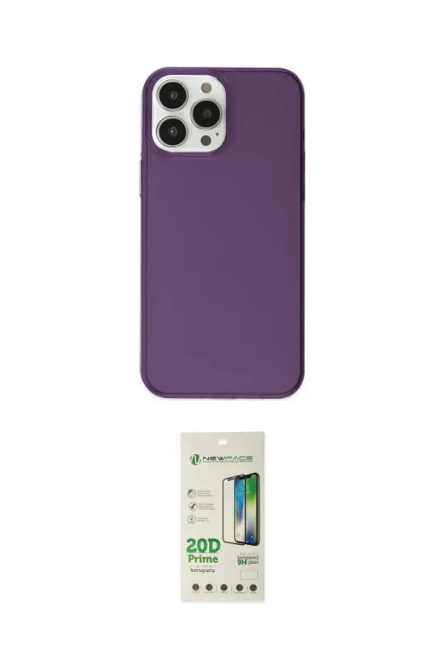 ieg™ iPhone 14 Pro Kılıf Kutup Doku Koleksiyonu - Siyah 20D Premium Cam Ekran Koruyucu