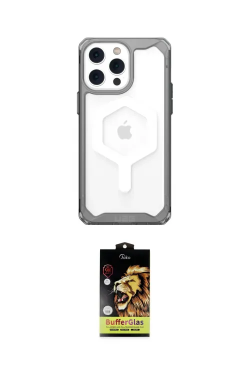 ieg™ iPhone 14 Pro Kılıf Kutup Doku Prime - Siyah Buffer Cam Ekran Koruyucu