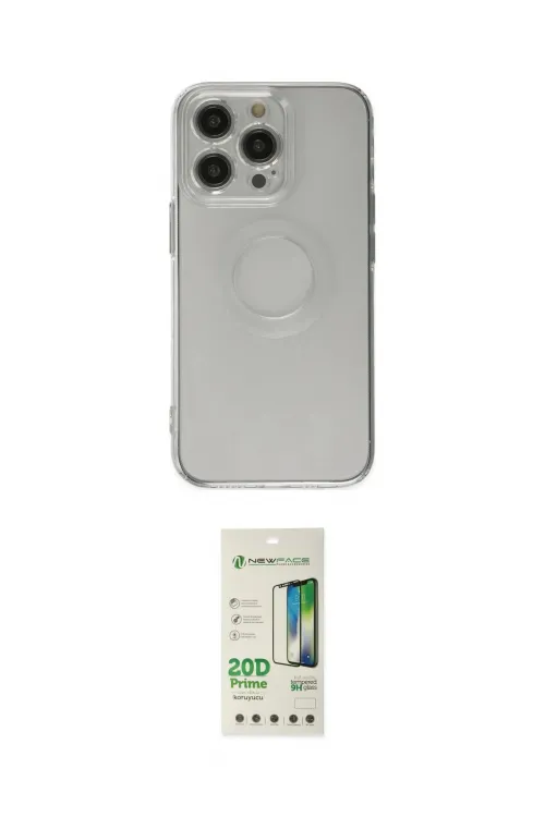 ieg™ iPhone 14 Pro Kılıf Kutup Klasik - Siyah 20D Premium Cam Ekran Koruyucu