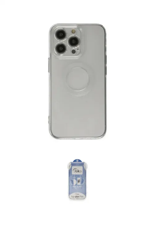 ieg™ iPhone 14 Pro Kılıf Kutup Klasik - Siyah Joko Magic 5D Cam