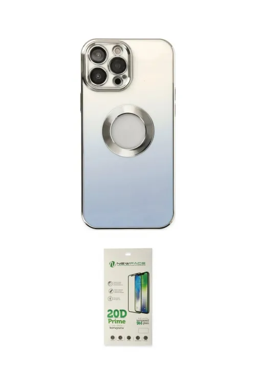ieg™ iPhone 14 Pro Kılıf Kutup Yansıma Özel Seri - Siyah 20D Premium Cam Ekran Koruyucu