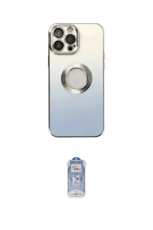 ieg™ iPhone 14 Pro Kılıf Kutup Yansıma Özel Seri - Siyah Joko Magic 5D Cam
