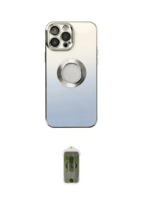 ieg™ iPhone 14 Pro Kılıf Kutup Yansıma Özel Seri - Siyah Joko Magic 5D Hayalet Cam