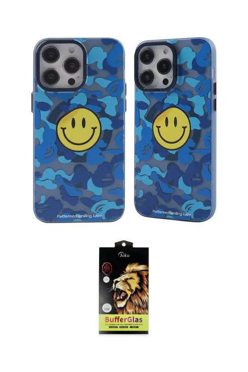 ieg™ iPhone 14 Pro Kılıf Nova Doku Koleksiyonu - Siyah Buffer Cam Ekran Koruyucu