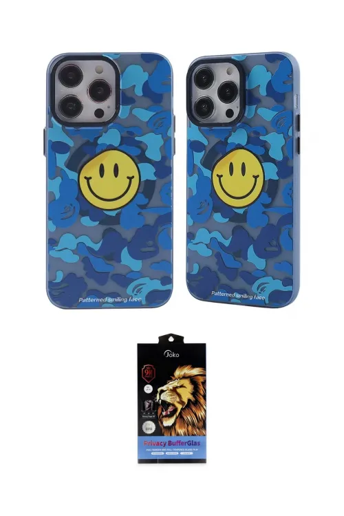 ieg™ iPhone 14 Pro Kılıf Nova Doku Koleksiyonu - Siyah Buffer Hayalet Cam Ekran Koruyucu