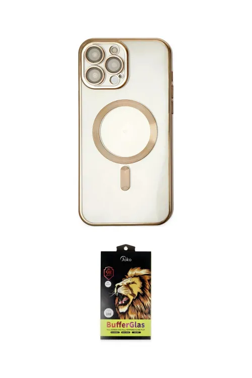 ieg™ iPhone 14 Pro Kılıf Nova Işık Özel Seri - Siyah Buffer Cam Ekran Koruyucu