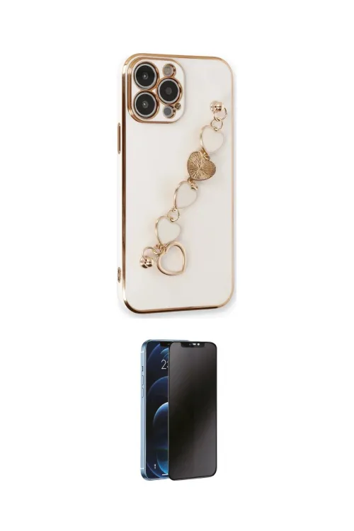 ieg™ iPhone 14 Pro Kılıf Nova Işık Prime - Siyah 3D Antistatik Hayalet Cam Ekran Koruyucu