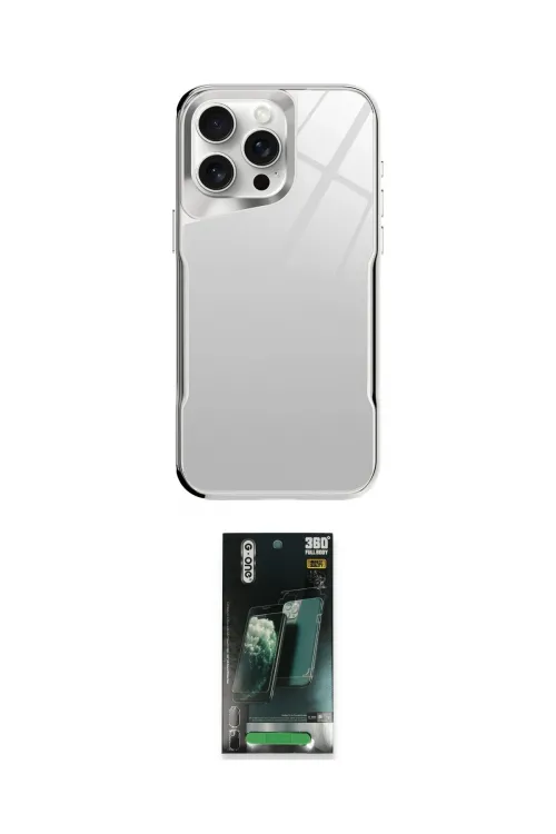 ieg™ iPhone 14 Pro Kılıf Odak Doku - Siyah 360 Mat Full Body Arka Koruyucu