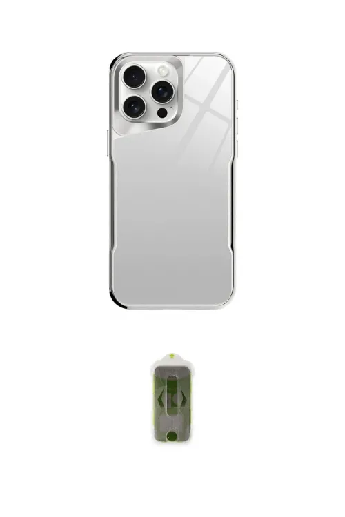 ieg™ iPhone 14 Pro Kılıf Odak Doku - Siyah Joko Magic 5D Hayalet Cam