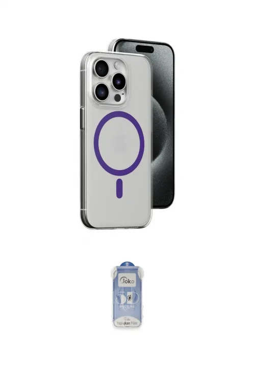 ieg™ iPhone 14 Pro Kılıf Odak Form Özel Seri - Siyah Joko Magic 5D Cam