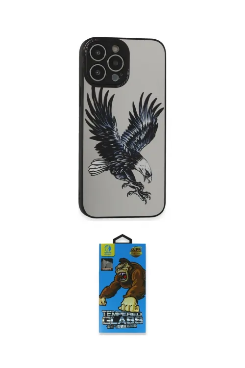 ieg™ iPhone 14 Pro Kılıf Odak Klasik Serisi - Siyah 18D Cam Ekran Koruyucu