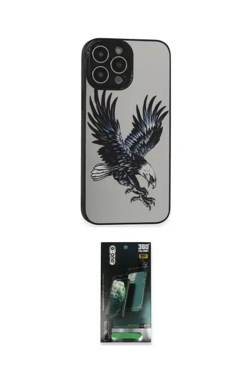 ieg™ iPhone 14 Pro Kılıf Odak Klasik Serisi - Siyah 360 Mat Full Body Arka Koruyucu
