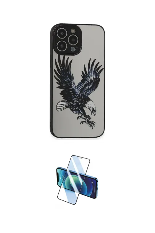 ieg™ iPhone 14 Pro Kılıf Odak Klasik Serisi - Siyah 3D Antistatik Cam Ekran Koruyucu