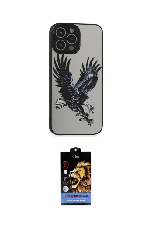 ieg™ iPhone 14 Pro Kılıf Odak Klasik Serisi - Siyah Buffer Hayalet Cam Ekran Koruyucu