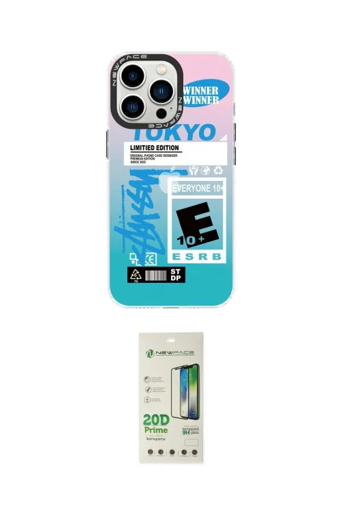 ieg™ iPhone 14 Pro Kılıf Siluet Çizgi Koleksiyonu - Siyah 20D Premium Cam Ekran Koruyucu