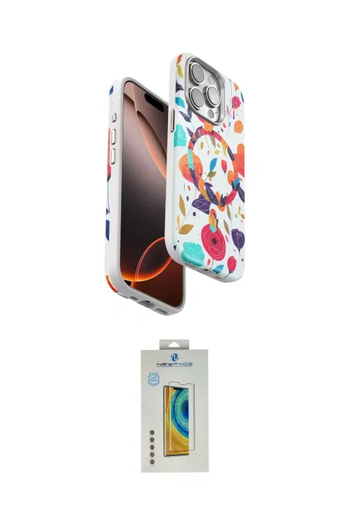 ieg™ iPhone 14 Pro Kılıf Siluet Doku - Siyah Polymer Nano Ekran Koruyucu