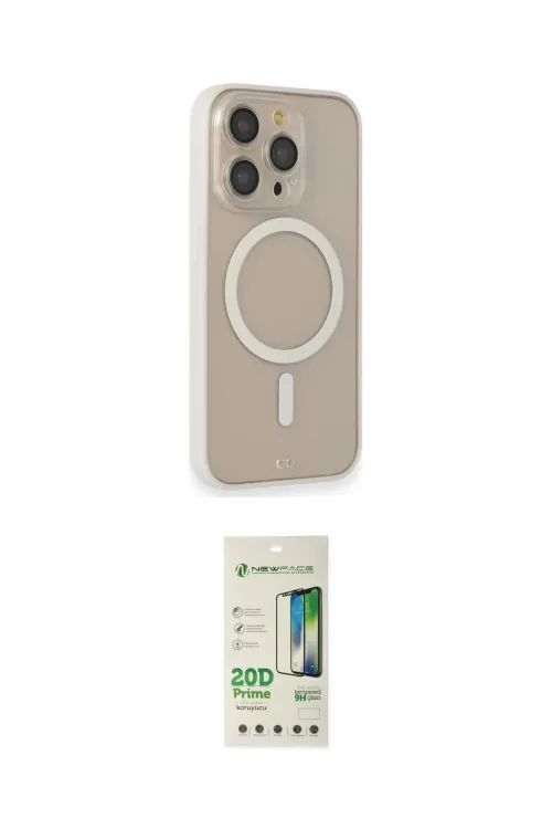 ieg™ iPhone 14 Pro Kılıf Siluet Işık Koleksiyonu - Siyah 20D Premium Cam Ekran Koruyucu