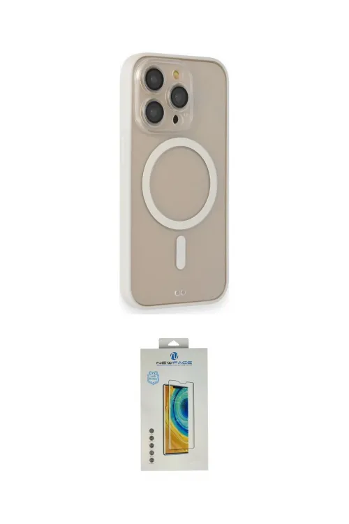 ieg™ iPhone 14 Pro Kılıf Siluet Işık Koleksiyonu - Siyah Polymer Nano Ekran Koruyucu