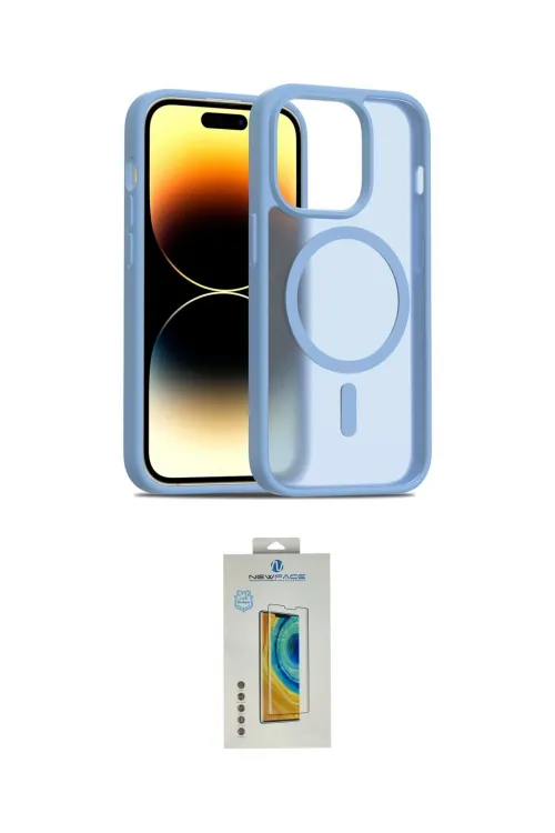 ieg™ iPhone 14 Pro Kılıf Siluet Minimal Prime - Siyah Polymer Nano Ekran Koruyucu