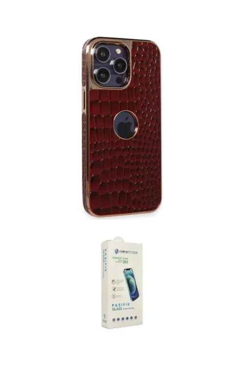 ieg™ iPhone 14 Pro Kılıf Ufuk Form Prime - Şeffaf Pasifik Cam Ekran Koruyucu