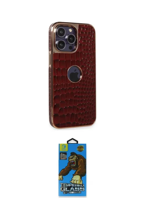 ieg™ iPhone 14 Pro Kılıf Ufuk Form Prime - Siyah 18D Cam Ekran Koruyucu