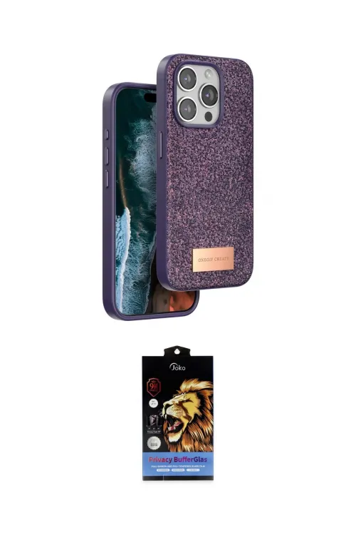ieg™ iPhone 14 Pro Kılıf Vadi Klasik Serisi - Siyah Buffer Hayalet Cam Ekran Koruyucu