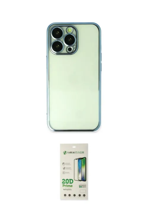 ieg™ iPhone 14 Pro Kılıf Vadi Minimal - Siyah 20D Premium Cam Ekran Koruyucu