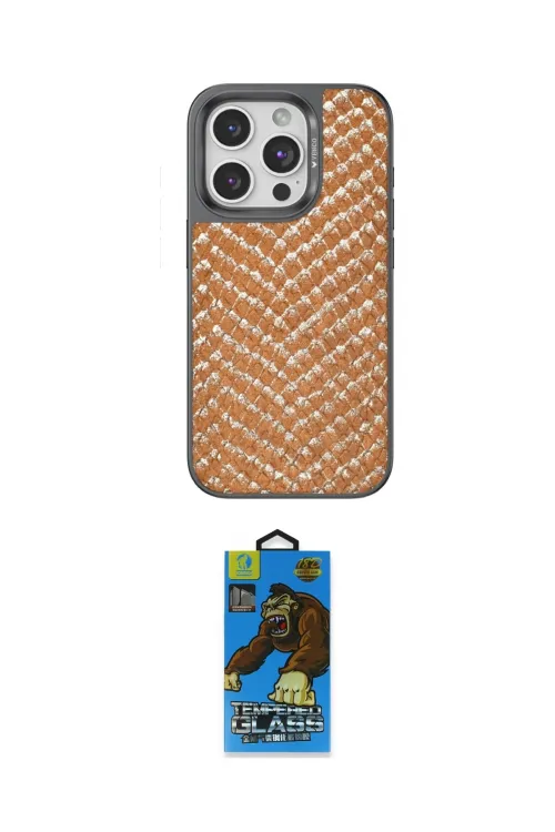 ieg™ iPhone 14 Pro Kılıf Vadi Özel Seri - Siyah 18D Cam Ekran Koruyucu