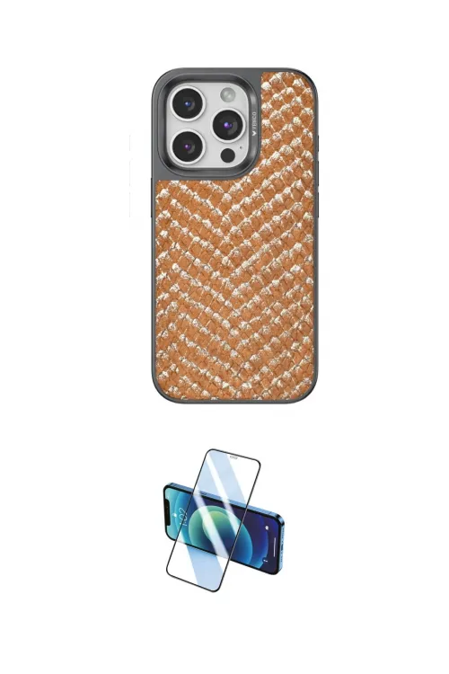 ieg™ iPhone 14 Pro Kılıf Vadi Özel Seri - Siyah 3D Antistatik Cam Ekran Koruyucu